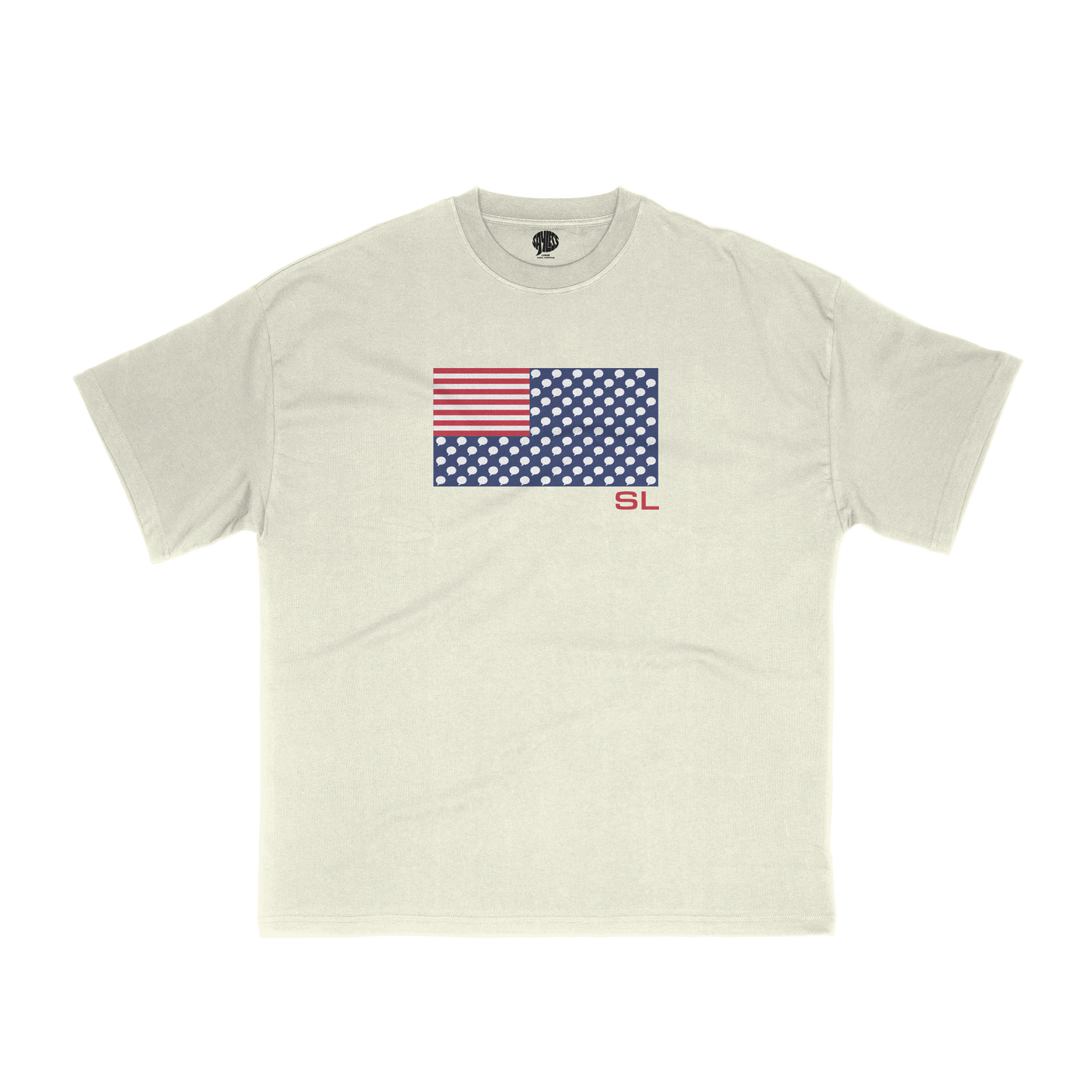 FREEDOM OF SPEECH T-SHIRT *CREAM*